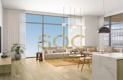 Living / Dining Room image for: Apartment - 1 Bathroom for sale in Grove Museum Views - Saadiyat Island - Abu Dhabi, Image 1