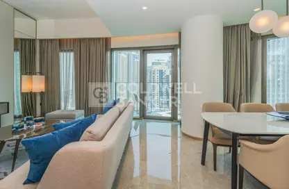 Living / Dining Room image for: Apartment - 2 Bedrooms - 3 Bathrooms for sale in Address Harbour Point Tower 2 - Address Harbour Point - Dubai Creek Harbour (The Lagoons) - Dubai, Image 1