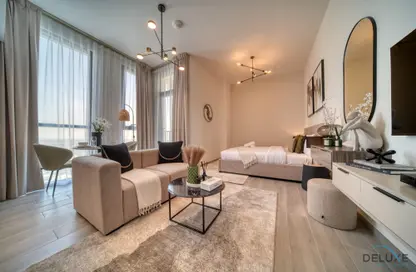 Living Room image for: Apartment - 1 Bathroom for rent in Mesk - Midtown - Dubai Production City (IMPZ) - Dubai, Image 1