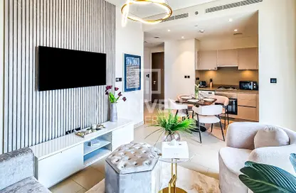 Living / Dining Room image for: Apartment - 1 Bedroom - 1 Bathroom for rent in Creek Vistas Reserve - Sobha Hartland - Mohammed Bin Rashid City - Dubai, Image 1