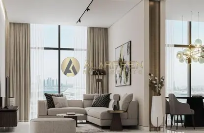 Living / Dining Room image for: Apartment - 1 Bedroom - 2 Bathrooms for sale in 320 Riverside Crescent - Sobha Hartland II - Mohammed Bin Rashid City - Dubai, Image 1