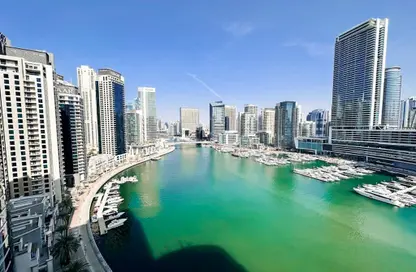 شقة - غرفة نوم - 2 حمامات للايجار في برج ذا بوينت - دبي مارينا - دبي