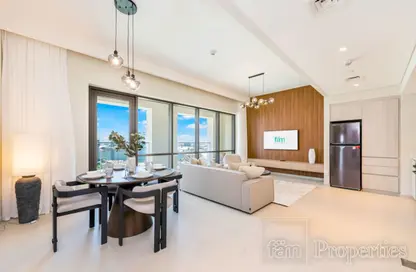 Living / Dining Room image for: Apartment - 2 Bedrooms - 2 Bathrooms for rent in Vida Residences Creek Beach - Creek Beach - Dubai Creek Harbour (The Lagoons) - Dubai, Image 1
