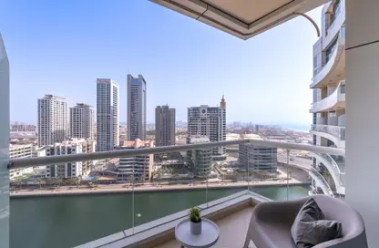 شقة - غرفة نوم - 2 حمامات للايجار في خليج الدرة - دبي مارينا - دبي