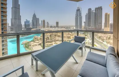 Balcony image for: Apartment - 3 Bedrooms - 3 Bathrooms for rent in The Residences 9 - The Residences - Downtown Dubai - Dubai, Image 1