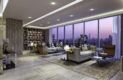Living Room image for: Apartment - 1 Bedroom - 1 Bathroom for sale in Marriott Residences - Business Bay - Dubai, Image 1