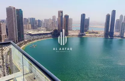 شقة - 3 غرف نوم - 5 حمامات للايجار في برج الممزر - الممزر - الشارقة - الشارقة
