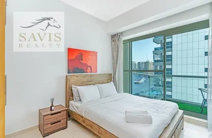 النزل و الشقق الفندقية - غرفة نوم - 2 حمامات للايجار في برج ماي فير - الخليج التجاري - دبي