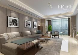 Living Room image for: Apartment - 1 bedroom - 1 bathroom for sale in Nobles Tower - Business Bay - Dubai, Image 1