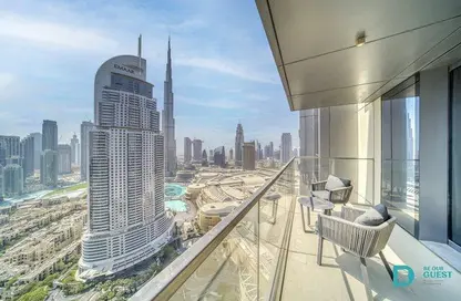 Balcony image for: Apartment - 4 Bedrooms - 4 Bathrooms for rent in Boulevard Point - Downtown Dubai - Dubai, Image 1