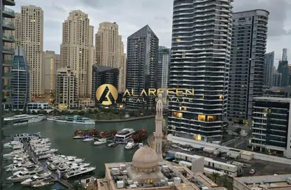 شقة - غرفة نوم - 1 حمام للايجار في برج مانشستر - دبي مارينا - دبي