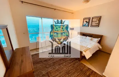 Apartment - 4 Bedrooms - 4 Bathrooms for rent in Corniche Tower - Ajman Corniche Road - Ajman