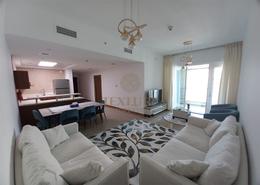 صورةغرفة المعيشة / غرفة الطعام لـ: شقة - 1 غرفة نوم - 2 حمامات للكراء في برج سولافا - دبي مارينا - دبي, صورة 1
