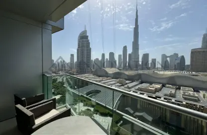 شقة - غرفة نوم - 2 حمامات للايجار في العنوان رزيدنس فاونتن فيوز - دبي وسط المدينة - دبي