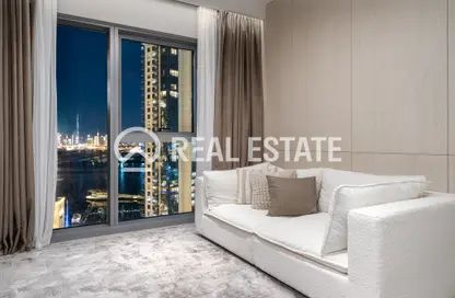 Living Room image for: Apartment - 2 Bedrooms - 2 Bathrooms for sale in Harbour Views 2 - Dubai Creek Harbour (The Lagoons) - Dubai, Image 1