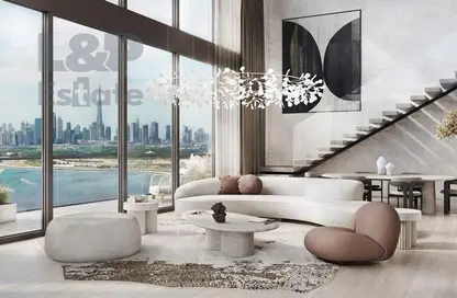 Living Room image for: Apartment - 4 Bedrooms - 4 Bathrooms for sale in Kempinski Residences The Creek - Al Jaddaf - Dubai, Image 1