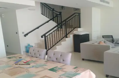 Living / Dining Room image for: Townhouse - 3 Bedrooms - 4 Bathrooms for rent in Primrose - Damac Hills 2 - Dubai, Image 1