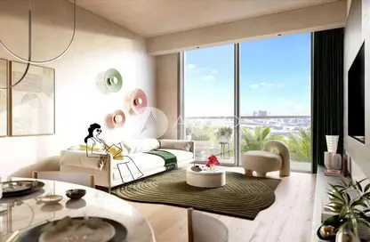 Living Room image for: Apartment - 1 Bathroom for sale in Rise Residences - Jumeirah Village Circle - Dubai, Image 1