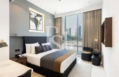Room / Bedroom image for: Hotel  and  Hotel Apartment - 1 Bathroom for sale in Avalon Tower - Jumeirah Village Circle - Dubai, Image 1