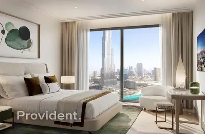 صورة لـ غرفة- غرفة النوم شقة - غرفة نوم - 2 حمامات للبيع في سانت ريجيس ريزيدنس - برج خليفة - دبي وسط المدينة - دبي ، صورة رقم 1