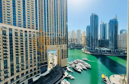 شقة - غرفة نوم - 2 حمامات للايجار في دبي مارينا مون - دبي مارينا - دبي