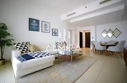 Living / Dining Room image for: Apartment - 2 Bedrooms - 3 Bathrooms for rent in Azure - Shams Abu Dhabi - Al Reem Island - Abu Dhabi, Image 1