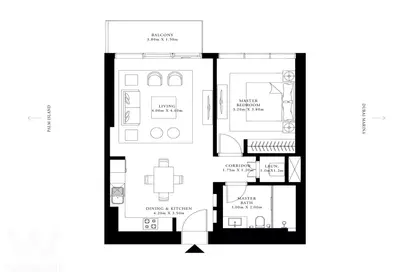 Apartment - 1 Bedroom - 1 Bathroom for sale in Grand Bleu Tower 1 - EMAAR Beachfront - Dubai Harbour - Dubai