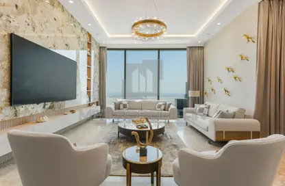 Living Room image for: Penthouse - 4 Bedrooms - 5 Bathrooms for sale in Creek Gate Tower 2 - Creek Gate - Dubai Creek Harbour (The Lagoons) - Dubai, Image 1