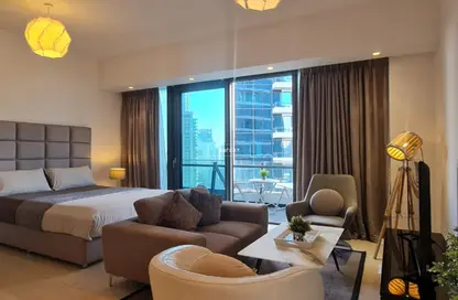 Apartment - Studio - 1 Bathroom for rent in Silverene Tower B - Silverene - Dubai Marina - Dubai