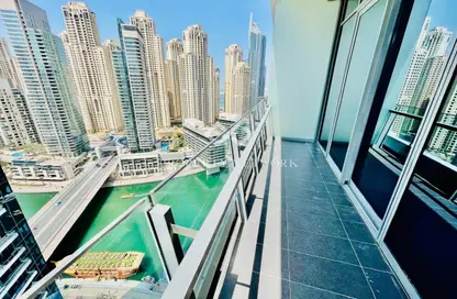 Apartment - Studio - 1 Bathroom for rent in Silverene Tower B - Silverene - Dubai Marina - Dubai