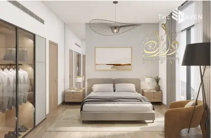 صورة لـ غرفة- غرفة النوم شقة - غرفة نوم - 2 حمامات للبيع في ذا هافن - مجان - دبي ، صورة رقم 1