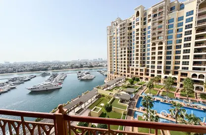 Apartment - 2 Bedrooms - 4 Bathrooms for rent in Marina Residences 1 - Marina Residences - Palm Jumeirah - Dubai