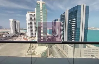 Balcony image for: Apartment - 1 Bedroom - 2 Bathrooms for rent in Sea Face Tower - Shams Abu Dhabi - Al Reem Island - Abu Dhabi, Image 1