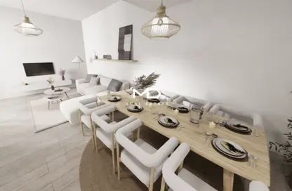 Living / Dining Room image for: Apartment - 3 Bedrooms - 4 Bathrooms for sale in The Sustainable City - Yas Island - Yas Island - Abu Dhabi, Image 1