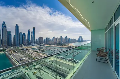 Balcony image for: Apartment - 3 Bedrooms - 3 Bathrooms for rent in Sunrise Bay - EMAAR Beachfront - Dubai Harbour - Dubai, Image 1