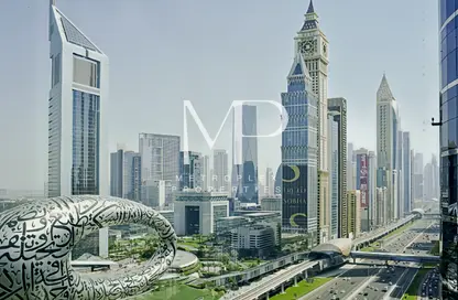 Office Space - Studio - 1 Bathroom for rent in Latifa Tower - Sheikh Zayed Road - Dubai