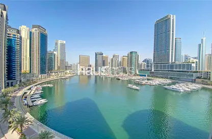 شقة - غرفة نوم - 2 حمامات للايجار في برج ذا بوينت - دبي مارينا - دبي