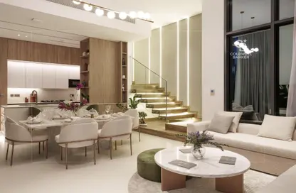 Living / Dining Room image for: Villa - 4 Bedrooms - 6 Bathrooms for sale in La Perla Homes 12 - Jumeirah Village Circle - Dubai, Image 1