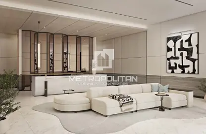 Living Room image for: Apartment - 1 Bedroom - 2 Bathrooms for sale in One River Point - Business Bay - Dubai, Image 1