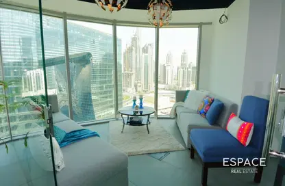 Office Space - Studio - 1 Bathroom for rent in The Binary Tower - Business Bay - Dubai