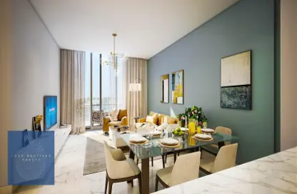 Living / Dining Room image for: Apartment - 1 Bedroom - 1 Bathroom for sale in Rukan 2 - Rukan - Dubai, Image 1