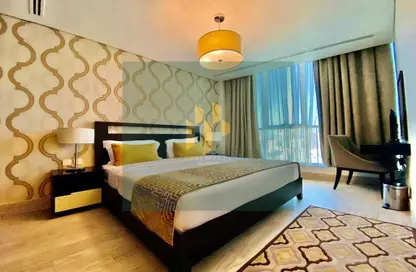 شقة - غرفة نوم - 1 حمام للايجار في برج ليوا سنتر - شارع حمدان - أبوظبي