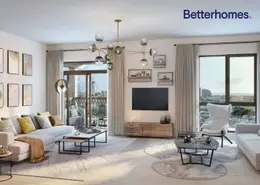 Living Room image for: Apartment - 1 Bedroom - 1 Bathroom for sale in Jadeel - Madinat Jumeirah Living - Umm Suqeim - Dubai, Image 1