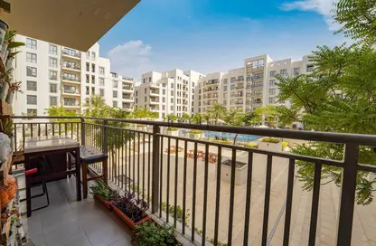 Balcony image for: Apartment - 3 Bedrooms - 3 Bathrooms for rent in Zahra Apartments 2B - Zahra Apartments - Town Square - Dubai, Image 1