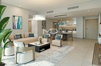 Living / Dining Room image for: Apartment - 1 Bedroom - 1 Bathroom for sale in Radiant Square - City Of Lights - Al Reem Island - Abu Dhabi, Image 1