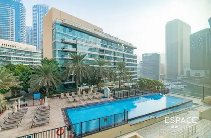 Apartment - 1 Bedroom - 2 Bathrooms for rent in Marina Quays West - Marina Quays - Dubai Marina - Dubai