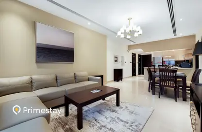 Living / Dining Room image for: Apartment - 2 Bedrooms - 2 Bathrooms for rent in Elite Downtown Residence - Downtown Dubai - Dubai, Image 1