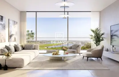Living Room image for: Apartment - 1 Bathroom for sale in Vista by Prestige One - Dubai Sports City - Dubai, Image 1