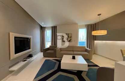 Living Room image for: Apartment - 2 Bedrooms - 3 Bathrooms for rent in DAMAC Maison The Vogue - Business Bay - Dubai, Image 1
