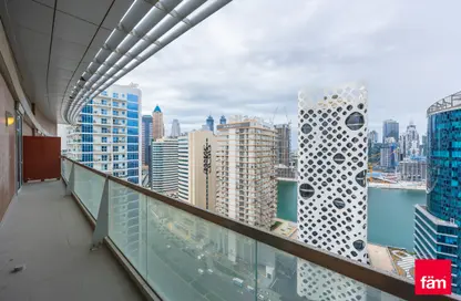 صورة لـ شرفة شقة - 2 غرف نوم - 3 حمامات للبيع في برج يوبورا 1 - أبراج يو بورا - الخليج التجاري - دبي ، صورة رقم 1